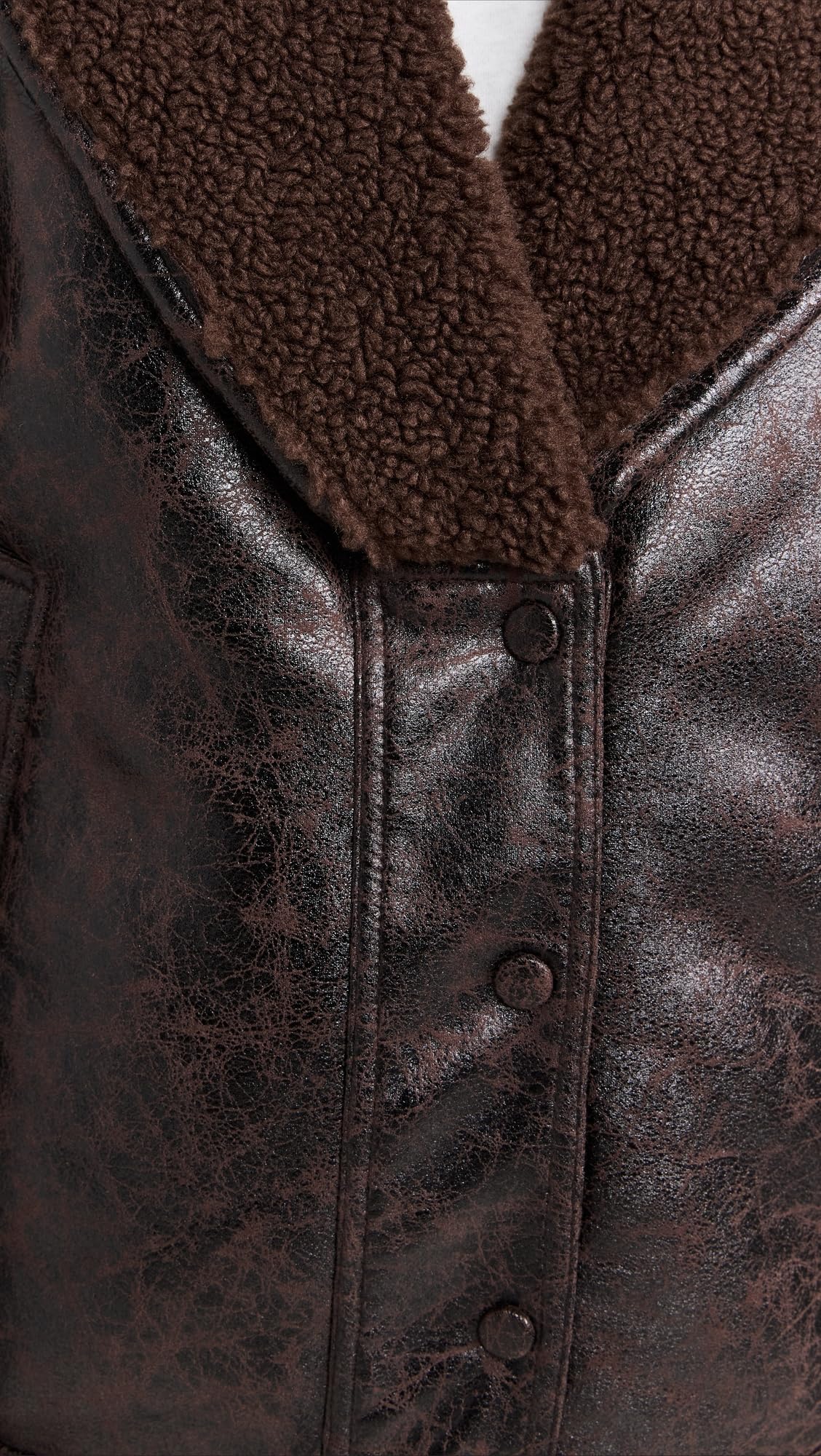 [BLANKNYC] Women's Sweet Talker Bomber Jacket, Brown Combo, M