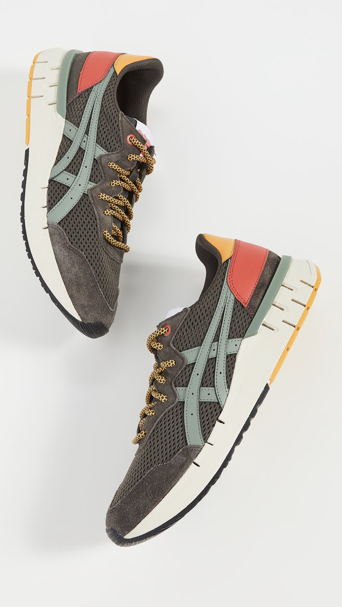 Onitsuka Tiger Unisex Rebilac Runner Shoes, Dark Sepia/Burnt Olive, 10.5