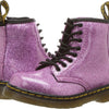Dr. Martens Kid's Collection 1460 Patent Glitter Toddler Brooklee Boot (Toddler) - Boots for Kids Dark Pink Coated Glitter 9 UK (US 10 Toddler) M