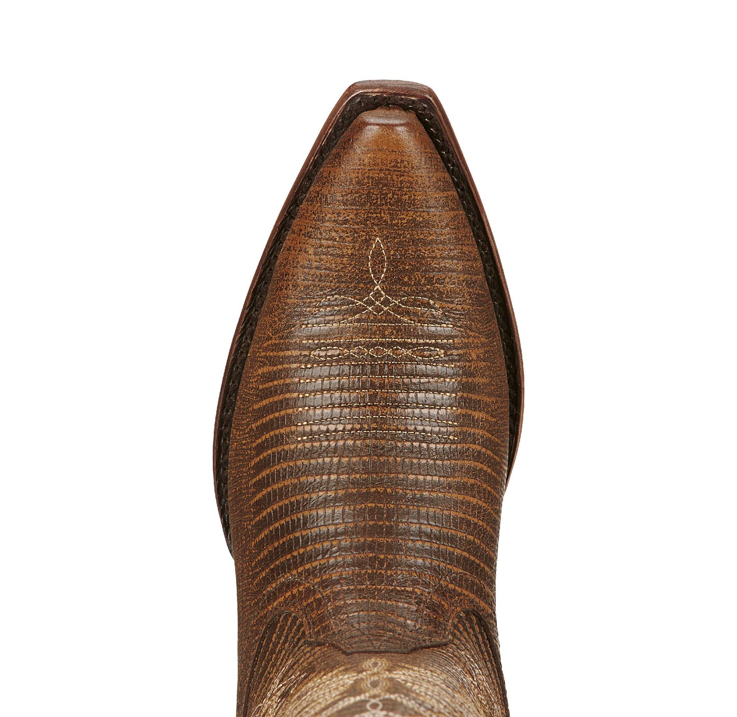 Ariat Women's Alamar Western Cowboy Boot, Chocolate Lizard Print, 9.5 B US