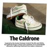 Vans Youth Caldrone Shoe | Boys' & Girls' Low-Top Fashion Sneakers, Chunky Retro-Inspired Style, Suede Mesh Black/Gum, 5