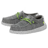 HEYDUDE Wally Youth Sox Stone White Size J3 | Youth Loaferes | Kids Slip On Shoes | Comfortable & Light-Weight