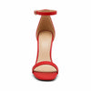 ALLINNINE Women's Ankle Strap High Stiletto Heels Pumps Heeled Sandals Heel Height 100mm(8,Red)
