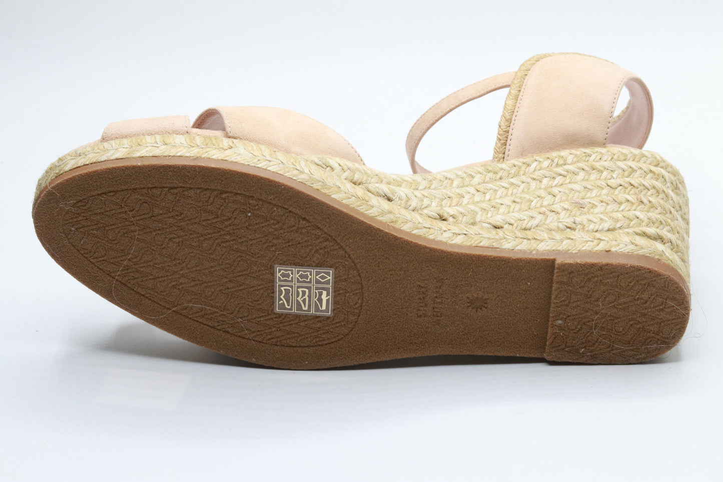 Stuart Weitzman Mirela II Espadrille Wedge Adobe/Natural 8.5 B