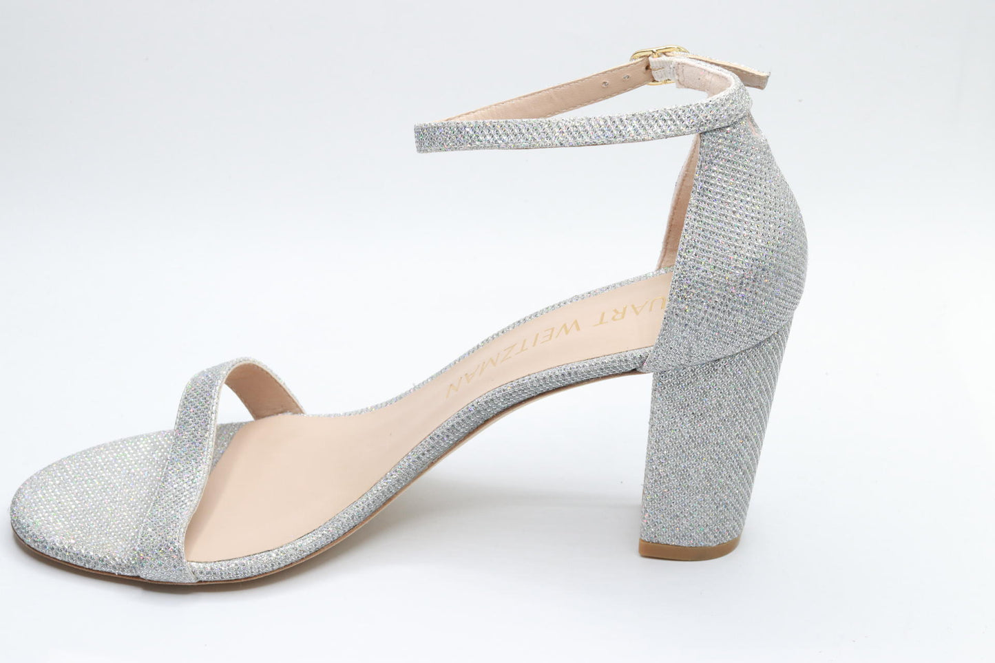 Stuart Weitzman Nearlynude Crystal Nova Sandal Crystal/Clear 11 B