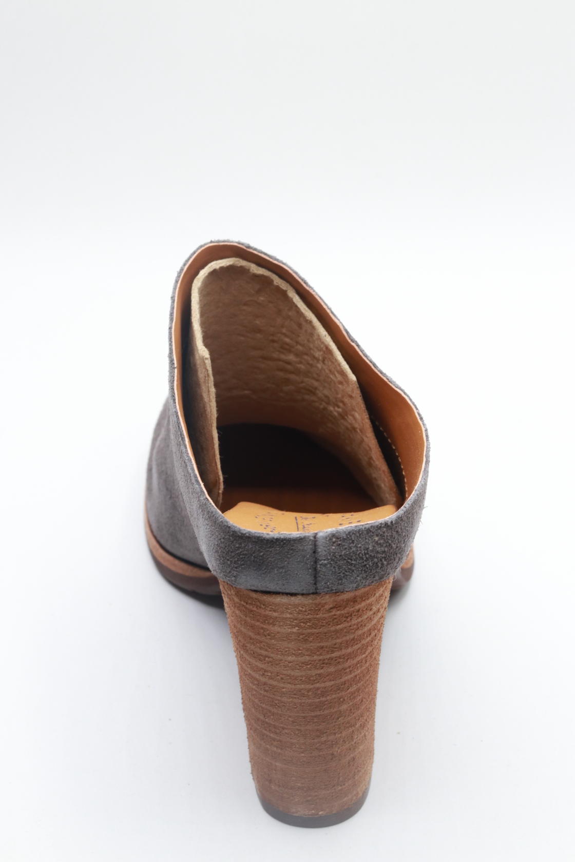 KORK-EASE Challis Heeled Mule - Contemporary Mule with Sculpted Chunky Heel - Dark Grey (Ardesia), 6.5M US
