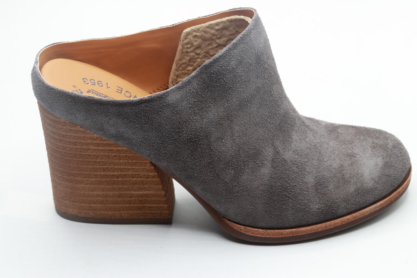 KORK-EASE Challis Heeled Mule - Contemporary Mule with Sculpted Chunky Heel - Dark Grey (Ardesia), 6.5M US