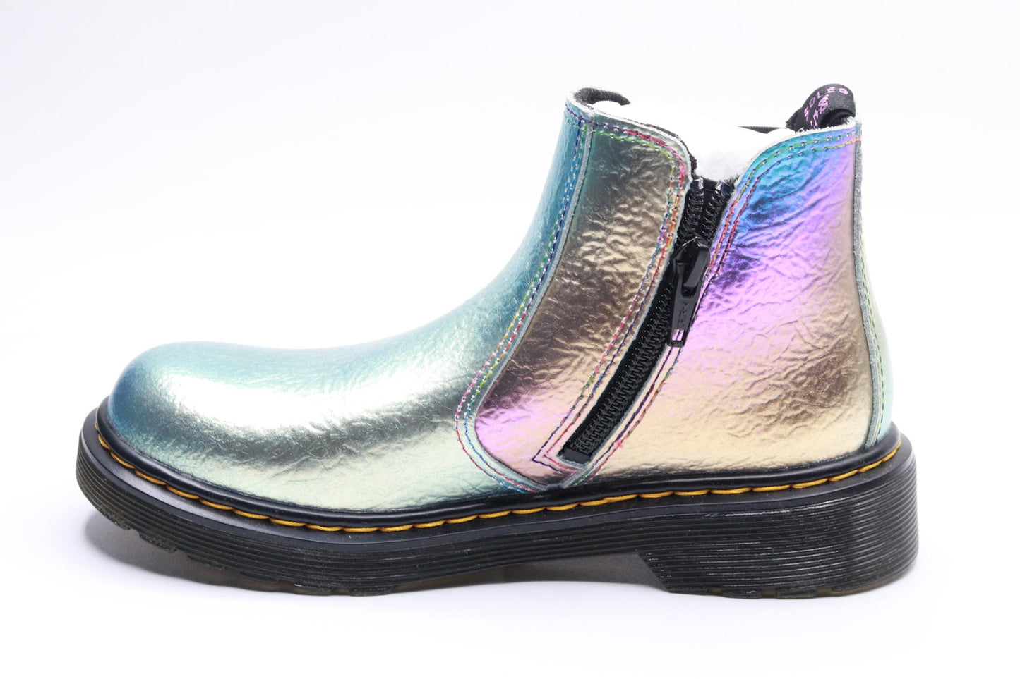 Dr. Martens Girl's 2976 (Little Kid/Big Kid) Rainbow Crinkle 13 UK (US 1 Little Kid) M