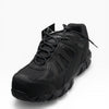Thorogood Crosstrex Waterproof Athletic Safety Toe Work Shoes for Men - Lightweight Premium Leather and Mesh with Comfort Insole and Slip-Resistant Outsole; ASTM Rated, Black/Grey - 11.5 M