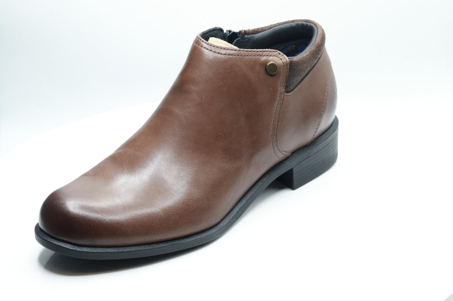 SAS Bethany Side Zip Ankle Bootie Mahogany 10 M (M) (B)