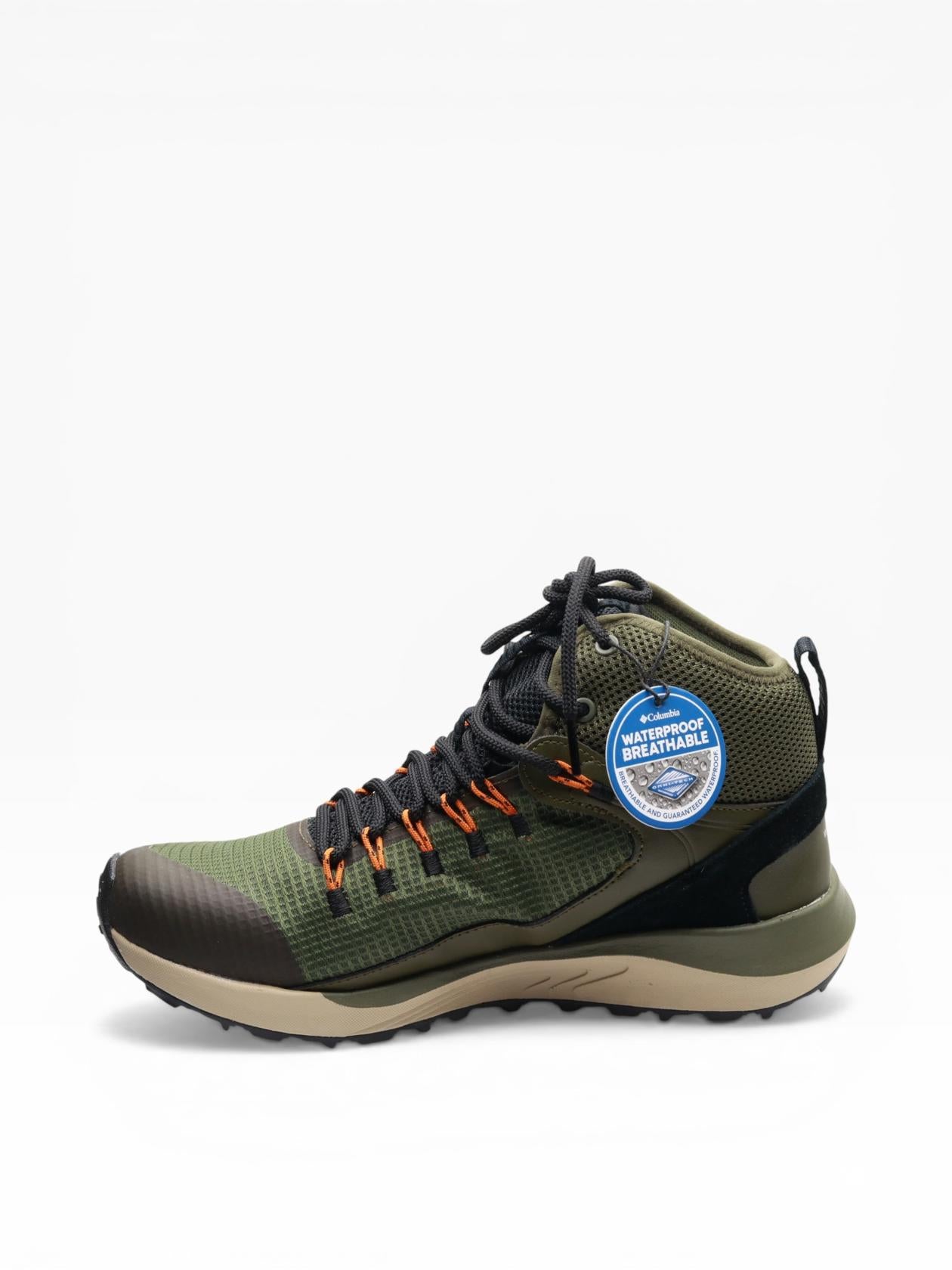 Columbia Men's Trailstorm Mid Waterproof, Nori/Black, 8.5