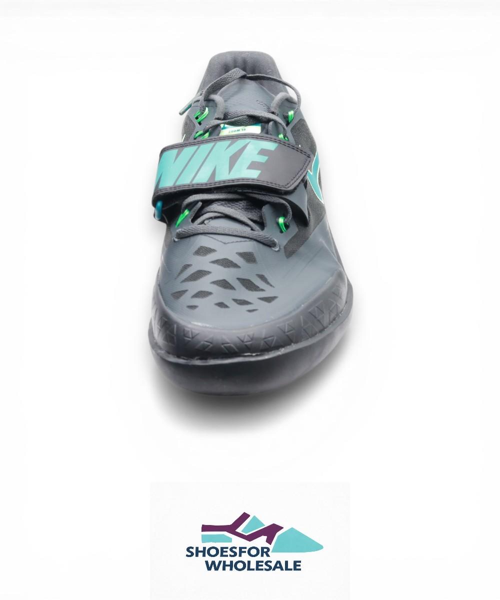 Nike Zoom SD 4 Track & Field Throwing Shoes (HQ3487-001, Black/Vapor Green/Electric Algae/Bright Spruce) Size 14
