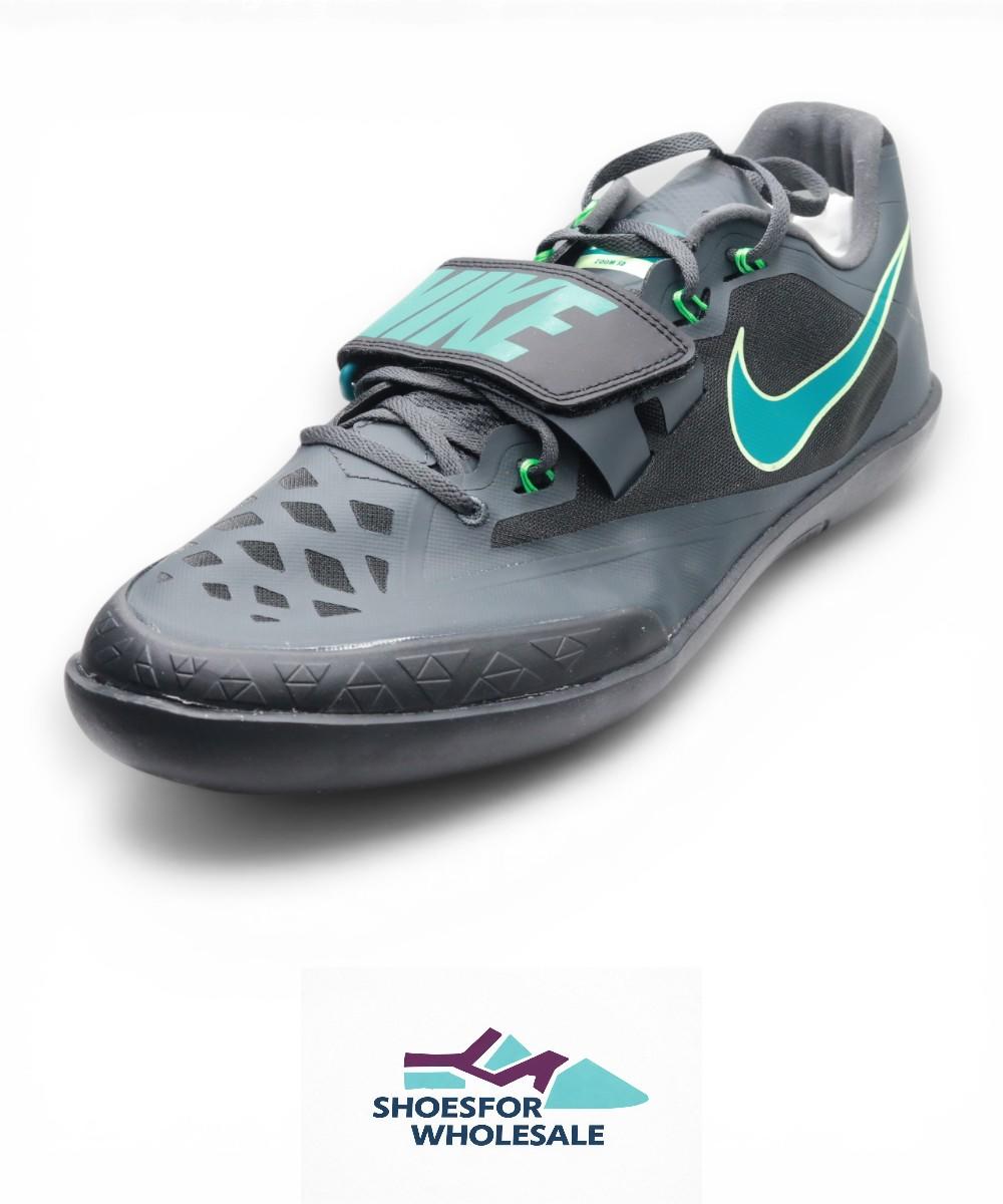 Nike Zoom SD 4 Track & Field Throwing Shoes (HQ3487-001, Black/Vapor Green/Electric Algae/Bright Spruce) Size 14