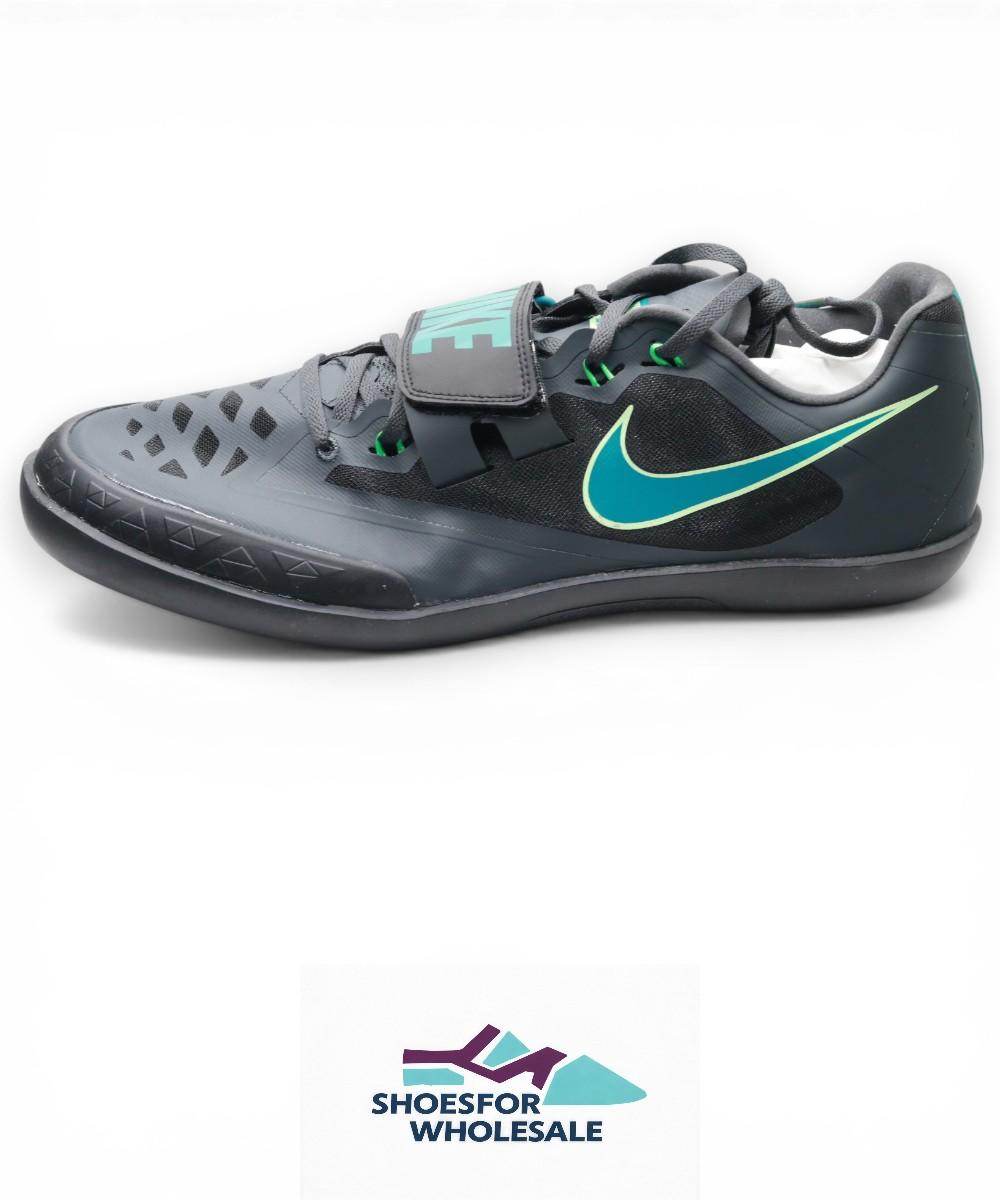 Nike Zoom SD 4 Track & Field Throwing Shoes (HQ3487-001, Black/Vapor Green/Electric Algae/Bright Spruce) Size 14