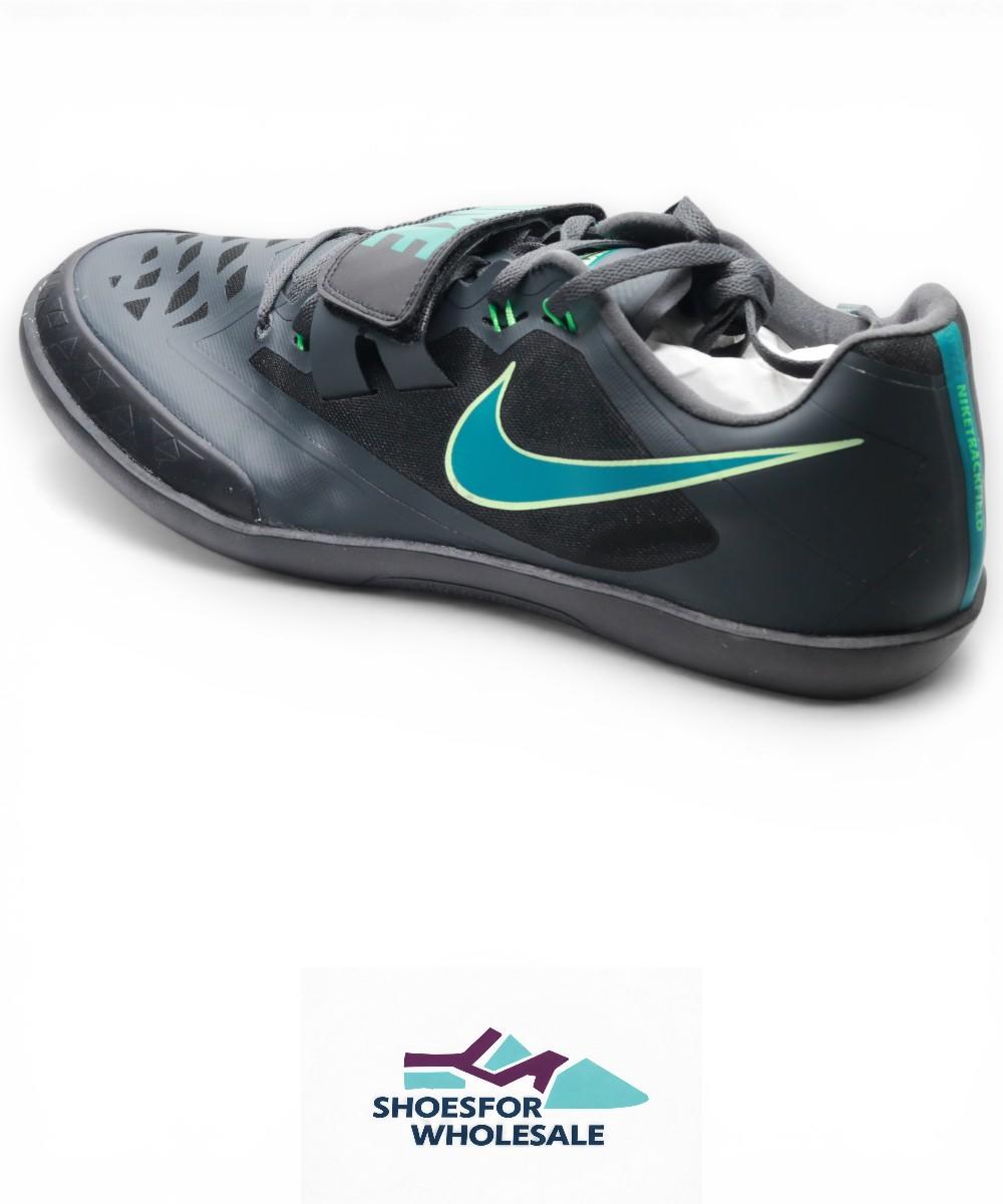 Nike Zoom SD 4 Track & Field Throwing Shoes (HQ3487-001, Black/Vapor Green/Electric Algae/Bright Spruce) Size 14