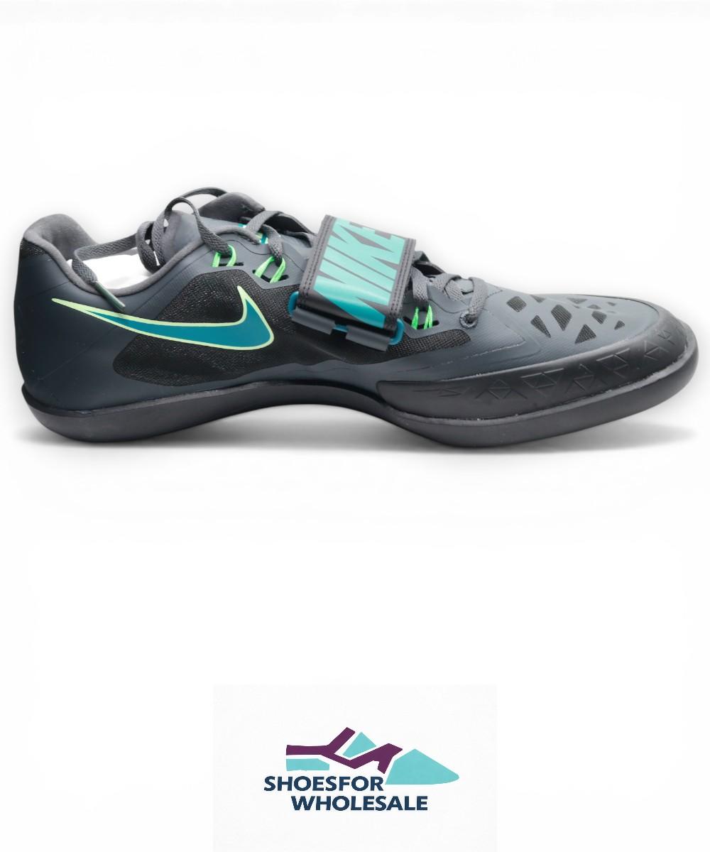 Nike Zoom SD 4 Track & Field Throwing Shoes (HQ3487-001, Black/Vapor Green/Electric Algae/Bright Spruce) Size 14