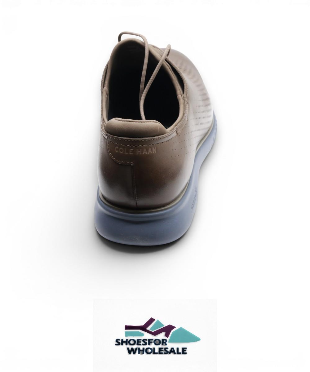 Cole Haan Men’s Shoes - 2.Zerogrand Casual Lightweight Leather Laser Wingtip Oxford, Morel/Folkstone Gray, 14-W US