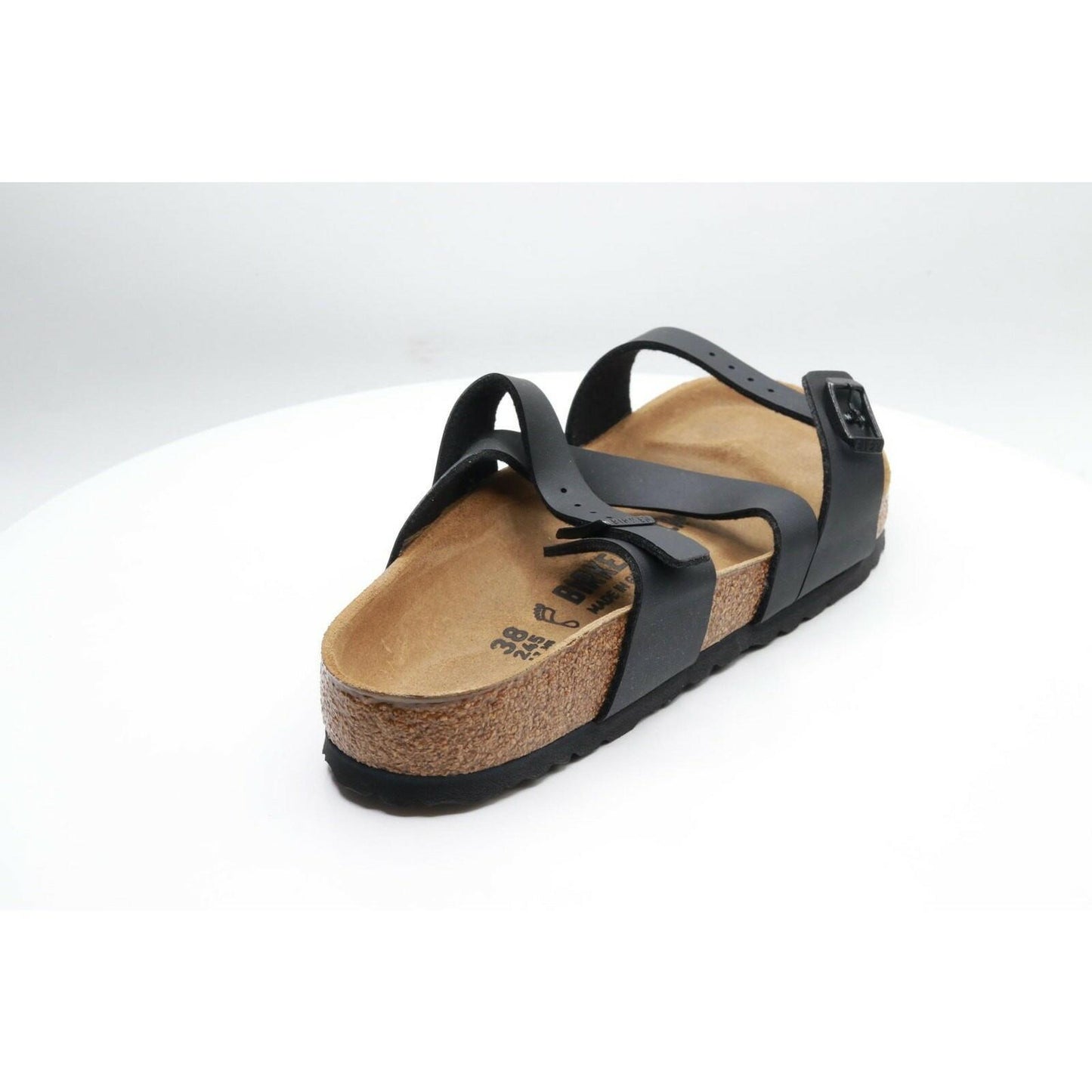 Sz Birkenstock Womens Salina Black Birko-Flor Sandals 38 EU M REG