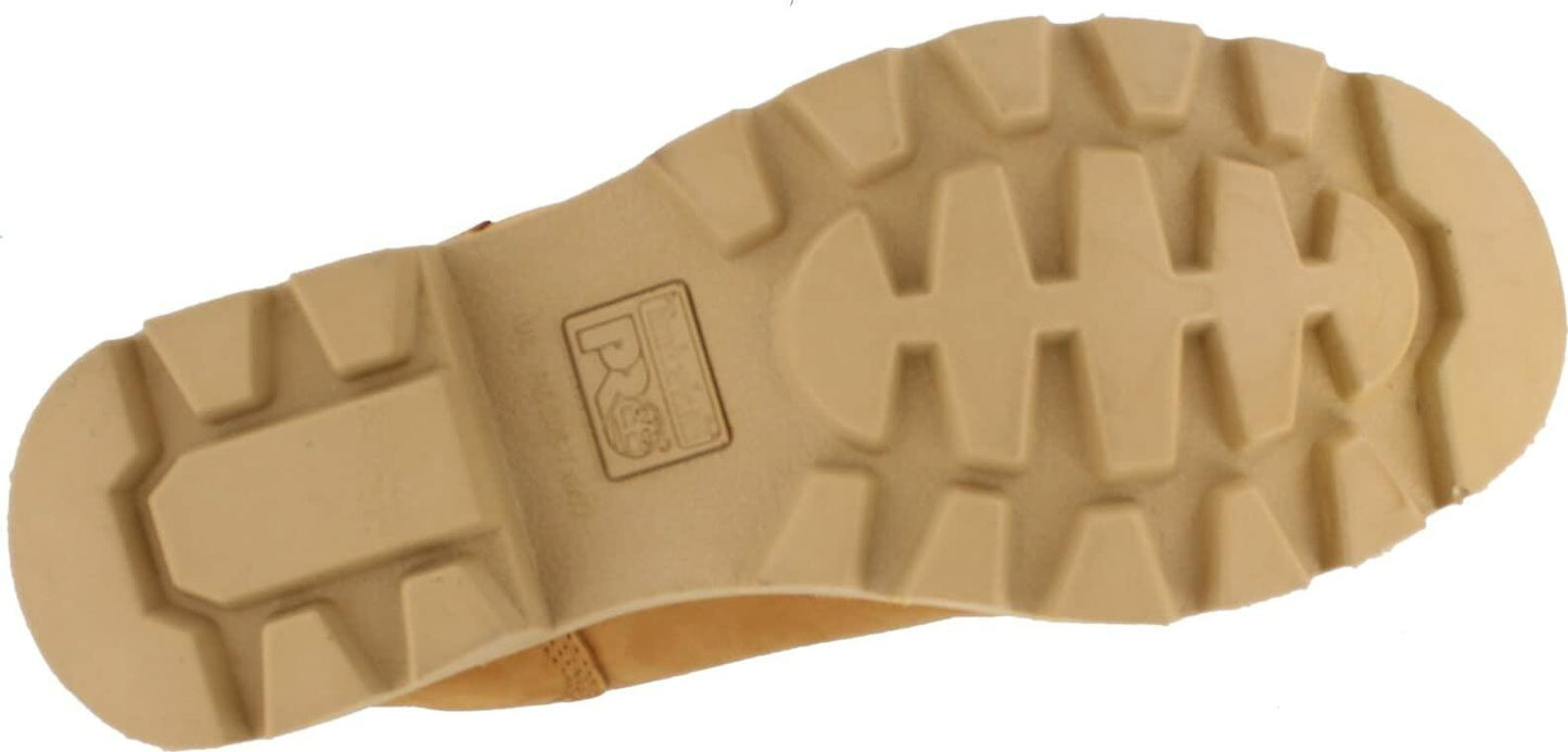 Timberland PRO® Sawhorse 6" Composite Safety Toe Shoes for Men and Women – Molded EVA Midsole - Padded Wheat Men's 6, Women's 7.5 Medium