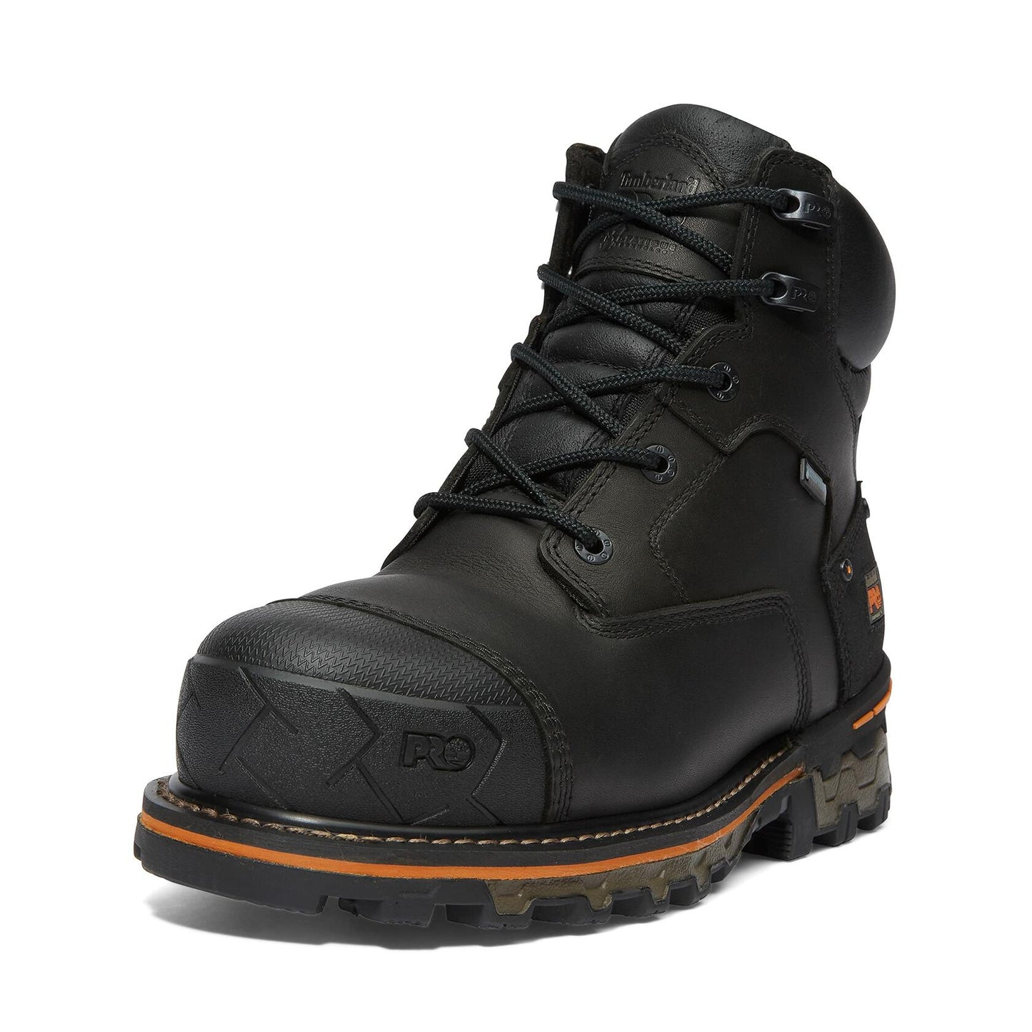 Timberland PRO Men's Boondock 6 Inch Composite Safety Toe Waterproof Industrial Work Boot, Black, 11.5