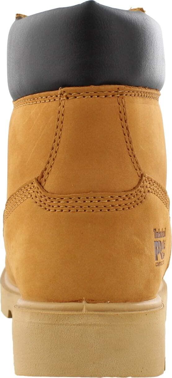 Timberland PRO® Sawhorse 6" Composite Safety Toe Shoes for Men and Women – Molded EVA Midsole - Padded Wheat Men's 5, Women's 6.5 Wide