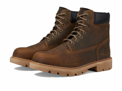 Timberland PRO® Sawhorse 6" Composite Safety Toe Shoes for Men and Women – Molded EVA Midsole - Padded Earth Bandit Men's 9.5, Women's 11 Medium