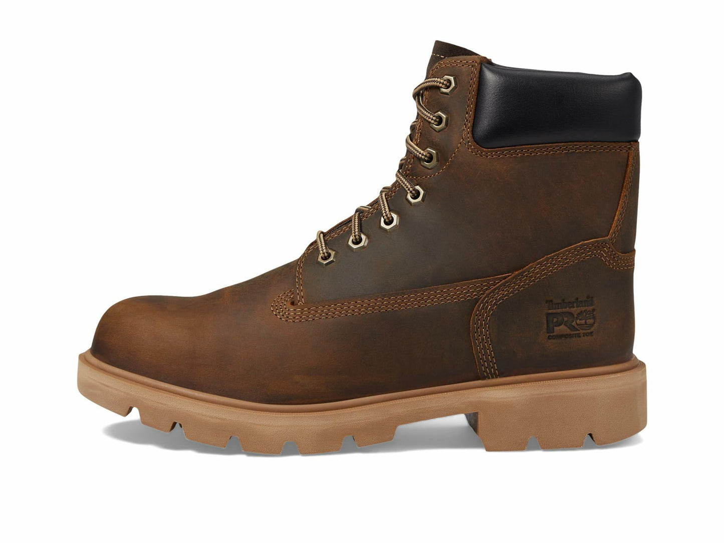 Timberland PRO® Sawhorse 6" Composite Safety Toe Shoes for Men and Women – Molded EVA Midsole - Padded Earth Bandit Men's 9.5, Women's 11 Medium