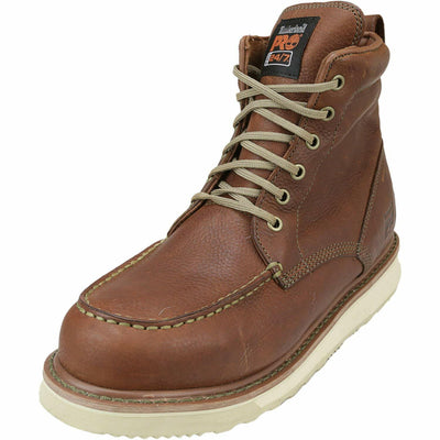 Timberland PRO Men's Pro Wedge 6 Inch Moc Soft Toe Industrial Work Boot, Brown, 8