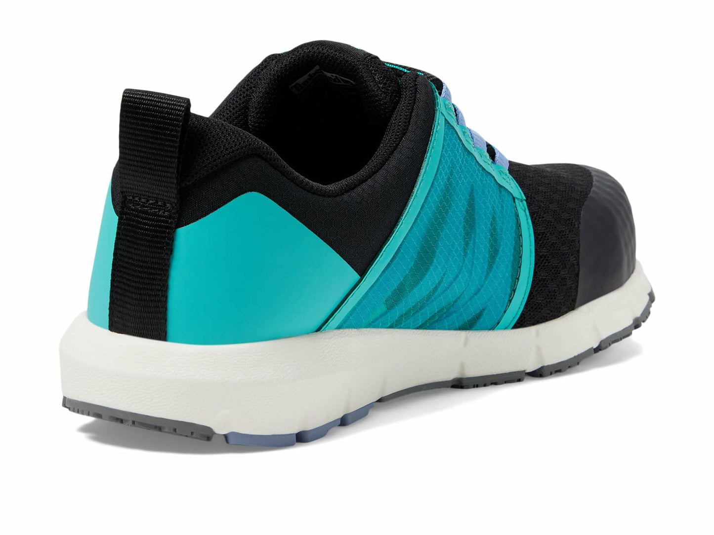 Timberland PRO® Radius Composite Safety Toe Sneakers for Women – Anti-Fatigue Technology – HoverSpring Foam Black/Aqua 8 C - Medium