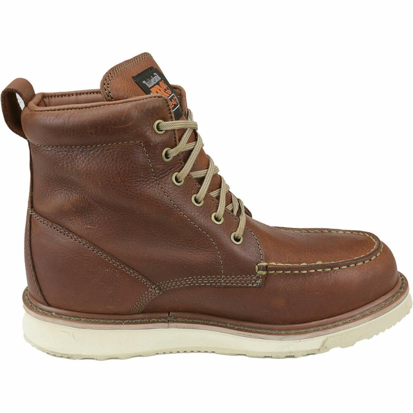 Timberland PRO Men's Pro Wedge 6 Inch Moc Soft Toe Industrial Work Boot, Brown, 8