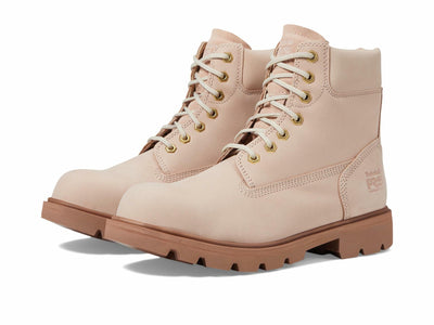 Timberland PRO® Sawhorse 6" Composite Safety Toe Shoes for Men and Women – Molded EVA Midsole - Padded Rose Men's 11, Women's 12.5 Medium