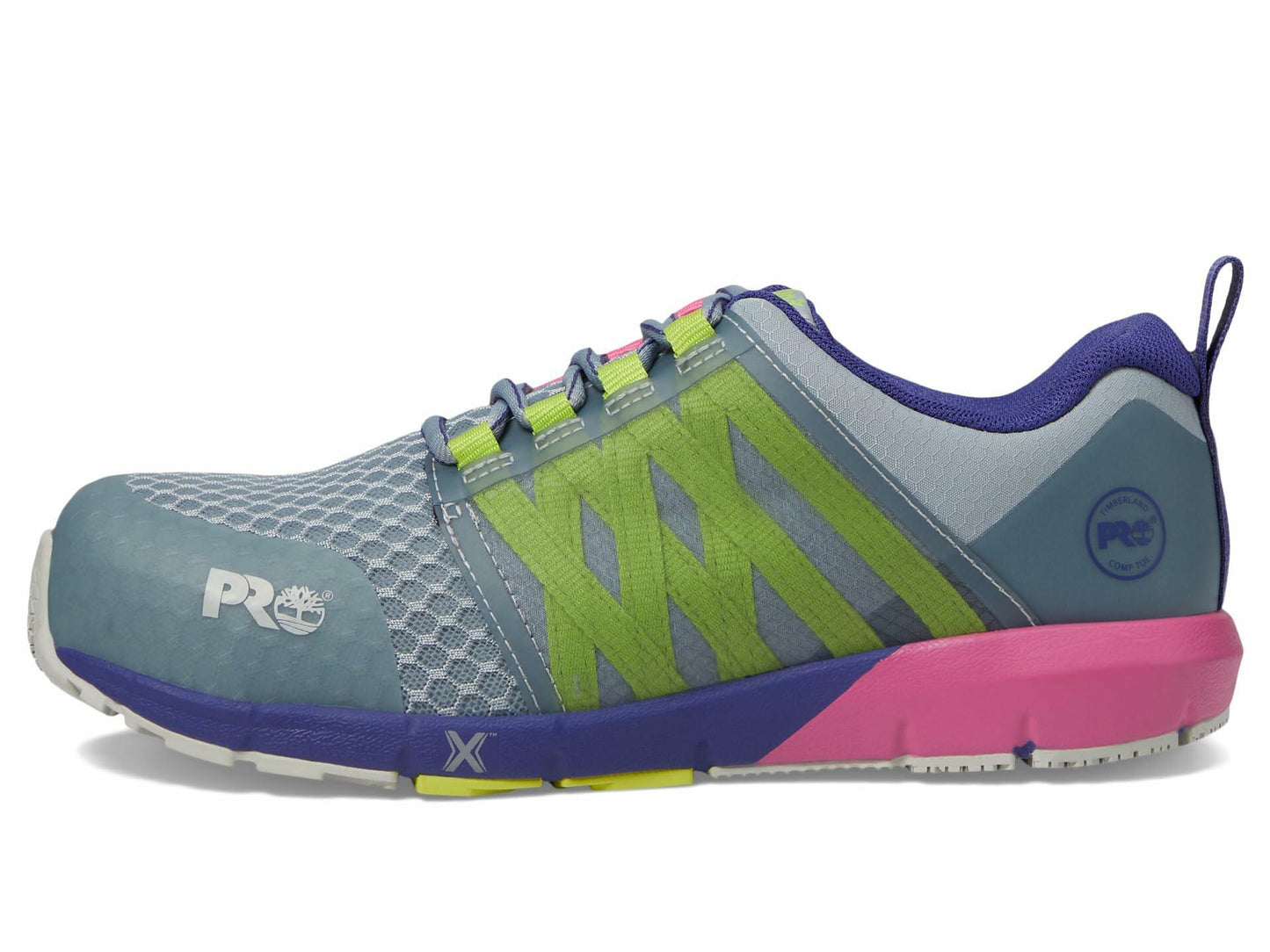 Timberland PRO® Radius Composite Safety Toe Sneakers for Women – Anti-Fatigue Technology – HoverSpring Foam Grey/Multi 9 C - Medium