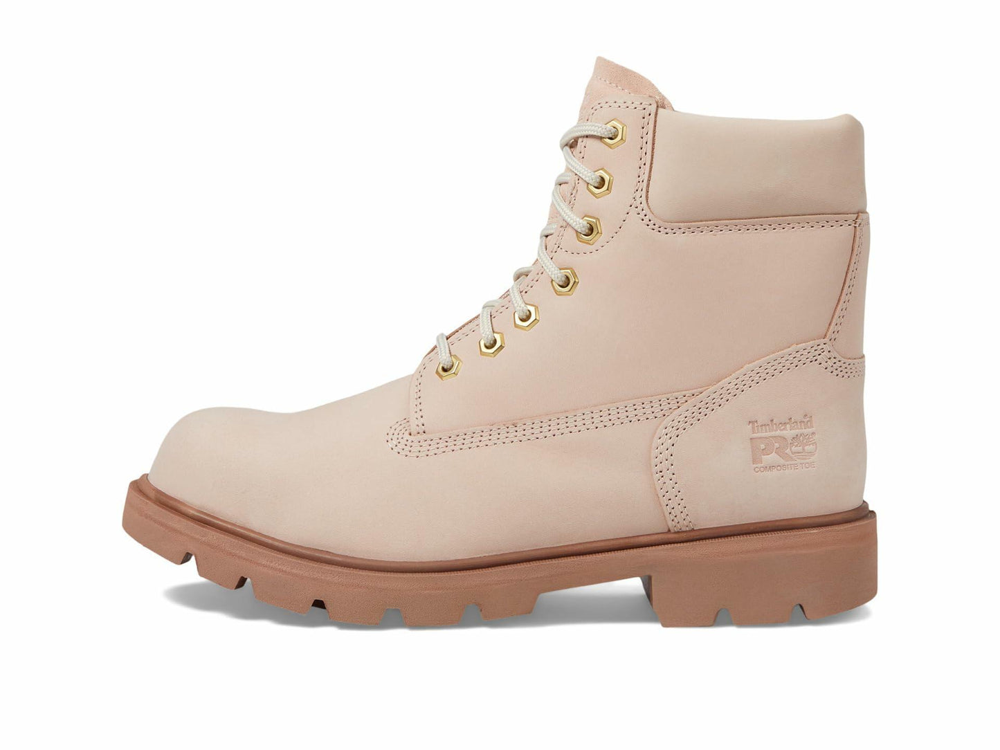 Timberland PRO® Sawhorse 6" Composite Safety Toe Shoes for Men and Women – Molded EVA Midsole - Padded Rose Men's 9, Women's 10.5 Medium