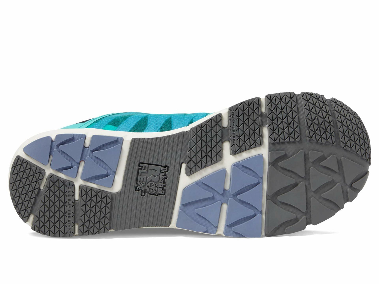 Timberland PRO® Radius Composite Safety Toe Sneakers for Women – Anti-Fatigue Technology – HoverSpring Foam Black/Aqua 8 C - Medium