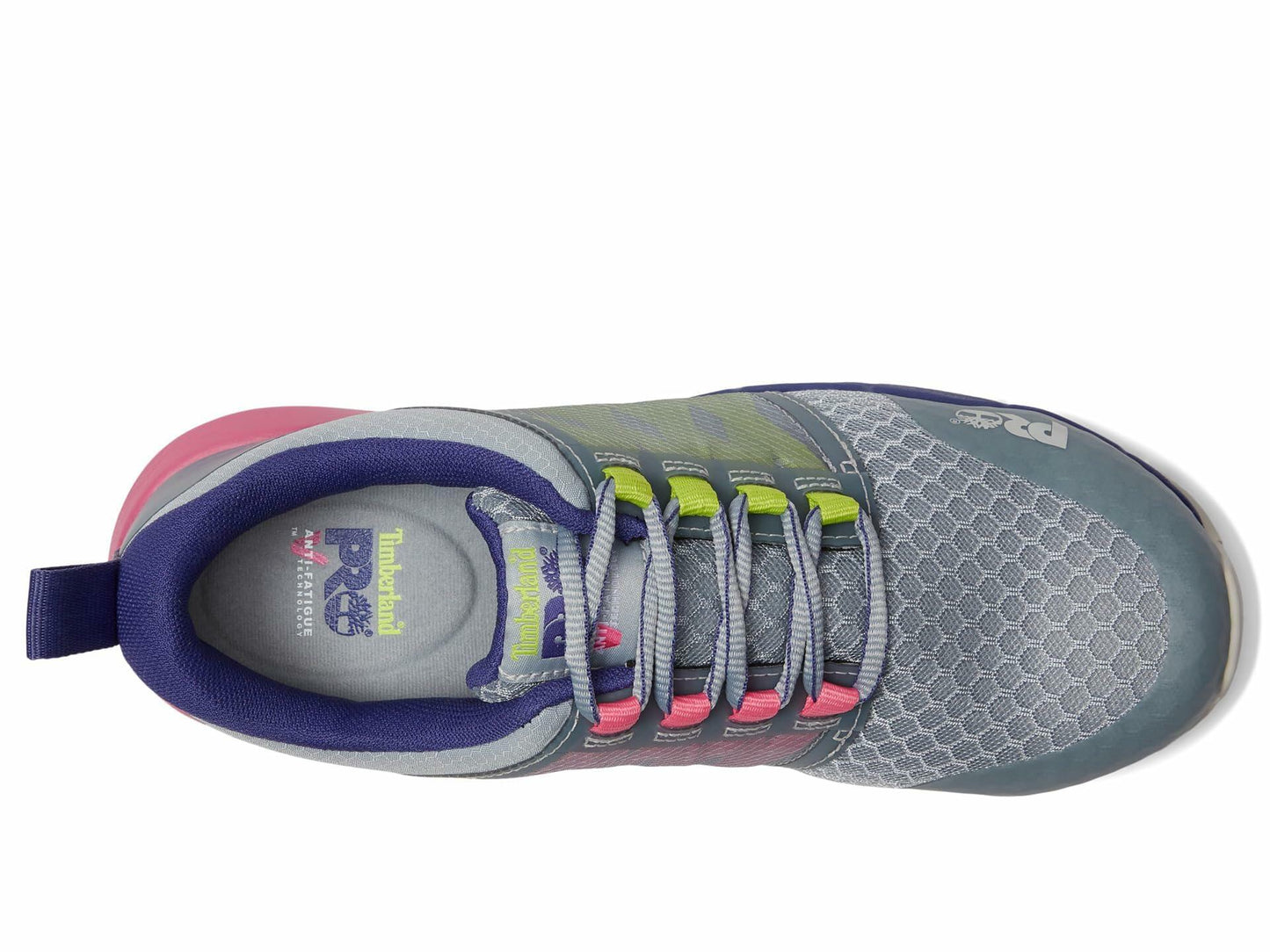 Timberland PRO® Radius Composite Safety Toe Sneakers for Women – Anti-Fatigue Technology – HoverSpring Foam Grey/Multi 8 C - Medium