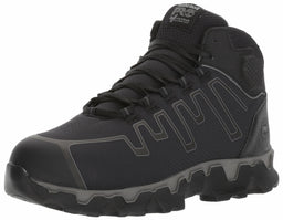 Timberland PRO Men's Powertrain Sport Mid Alloy Safety Toe Industrial Ahletic Work Shoe, Black/Grey, 15 W