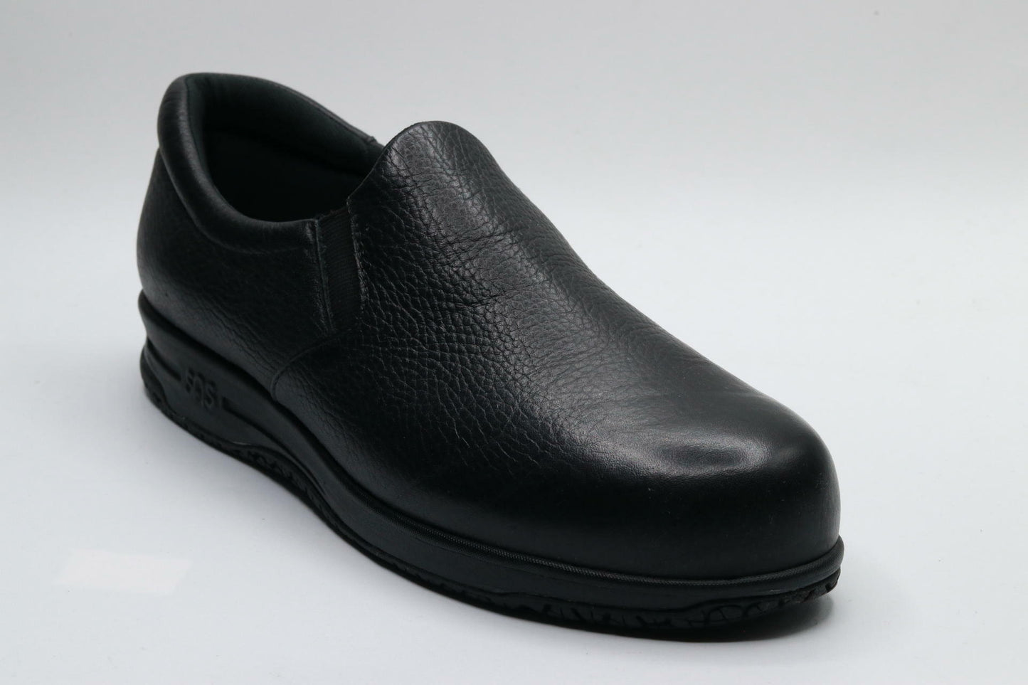 SAS Patriot Non-Slip Comfort Loafer - Shoes for Women - Lightly Cushioned Collar - Round Toe - Leather Uppers Black 9 S - Slim (AAA)