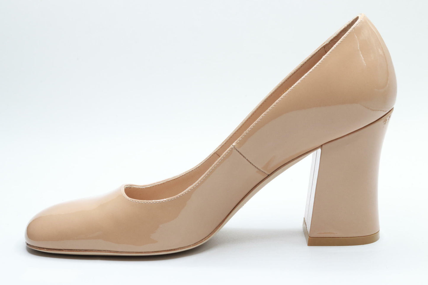 Stuart Weitzman Curveblock 85 Pump Adobe 8.5 B