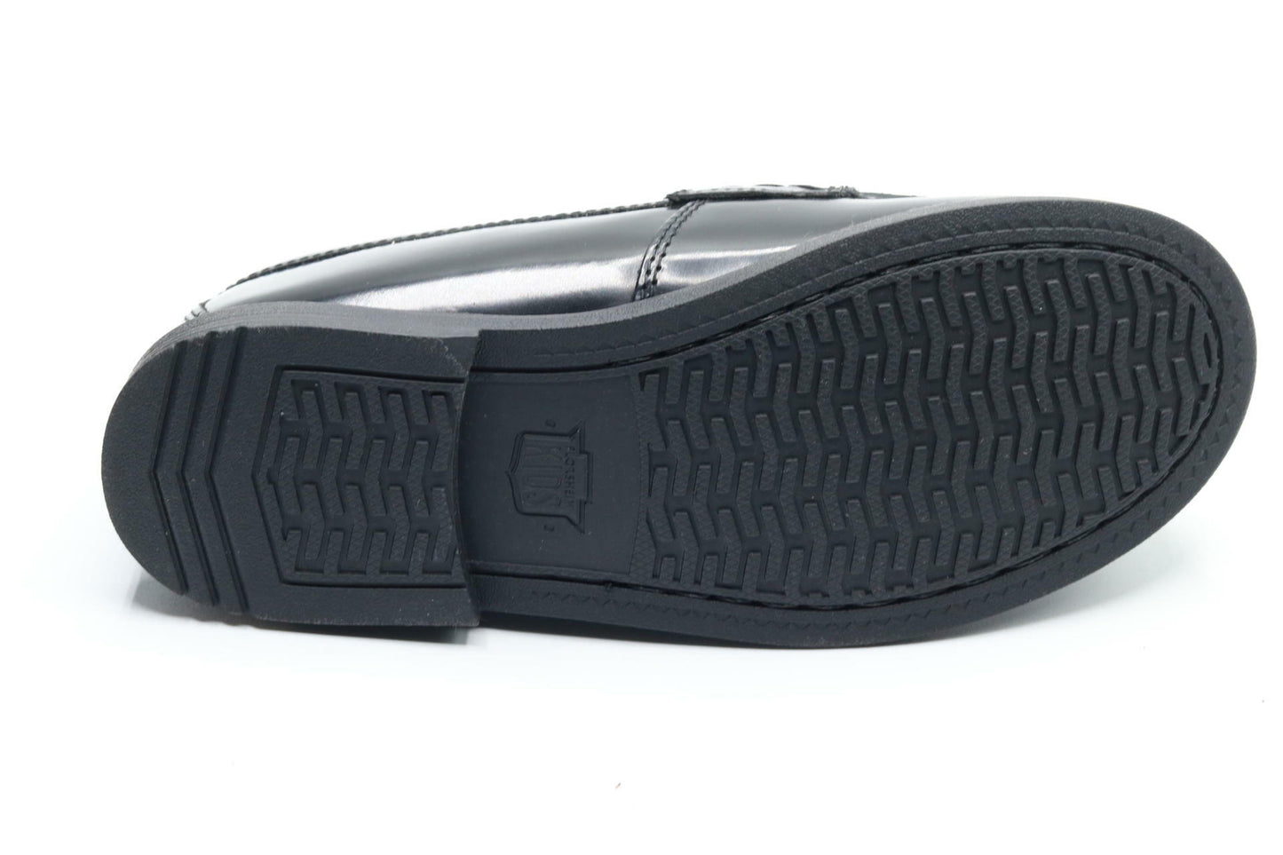 Florsheim Croquet Penny Jr Boys' Toddler-Youth Slip On, 2 M US Little Kid, Black