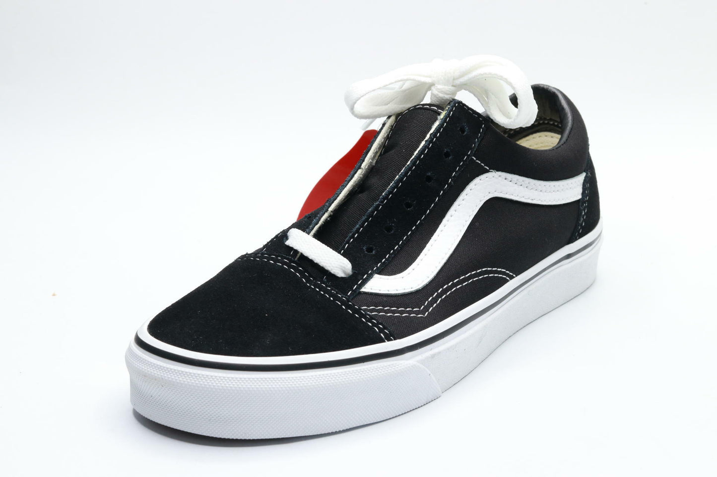 Vans Old Skool, Black White,  (6  Men , 7.5 Women) Sneakers