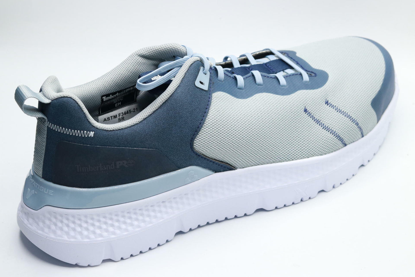 Timberland PRO® Setra Composite Safety Toe Shoes for Men – Cement Construction – Round Toe Silhouette Grey/Navy 13 D - Medium