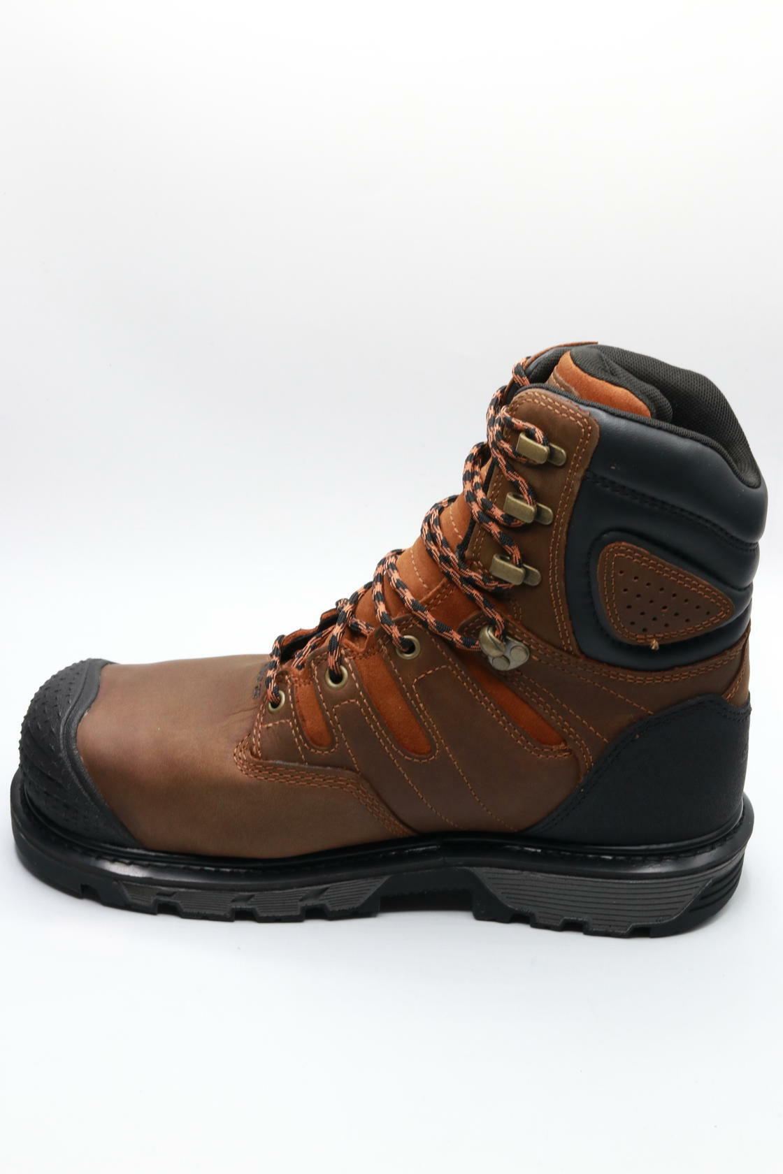 KEEN Utility Men's Camden 8” Composite Toe Waterproof 600G Insulated Heavy Duty Work Boots, Leather Brown/Black, 9.5 Wide