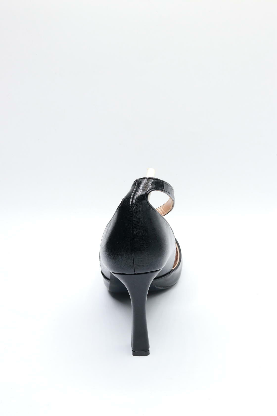 DANAZANA Women Chain Ankle Strap Flare Heels Women's Closed Toe Pumps Stilettos High Heel  Shoes Pumps for Lady