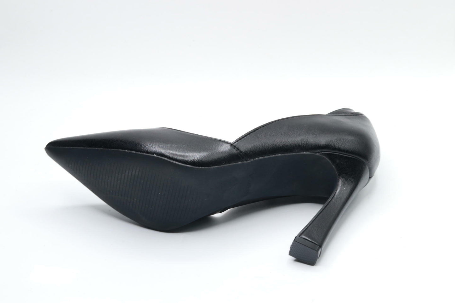 DANAZANA Women Chain Ankle Strap Flare Heels Women's Closed Toe Pumps Stilettos High Heel  Shoes Pumps for Lady