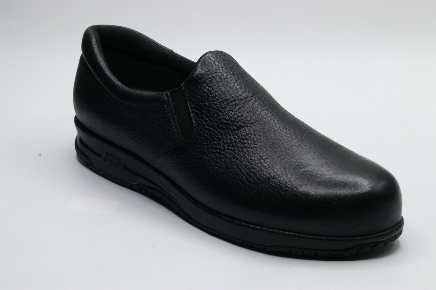 SAS Patriot Non-Slip Comfort Loafer - Shoes for Women - Lightly Cushioned Collar - Round Toe - Leather Uppers Black 9 S - Slim (AAA)