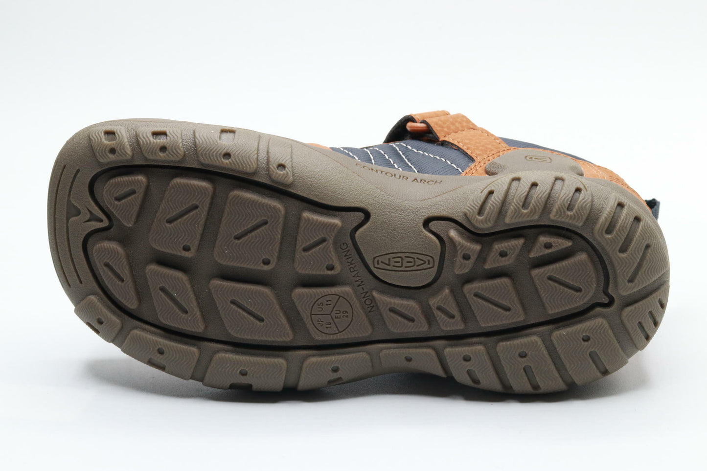 KEEN Unisex-Child Knotch , KEEN Maple/Sky Captain, 11 Little Kid