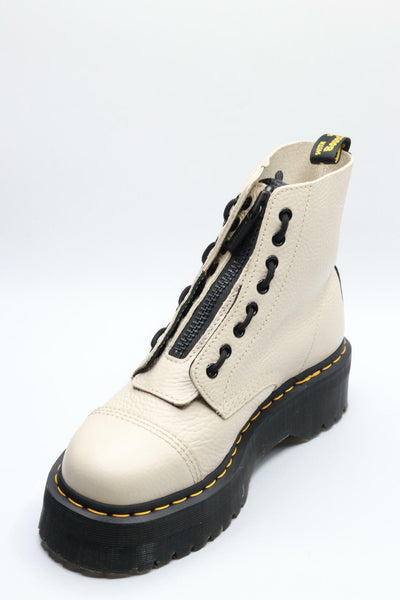 Dr. Martens Women's Sinclair Boots, Parchment Beige, 10 M US