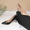 Eldof Women's High Heel Pumps - Classy Pointy Toe Pumps_- Office Wedding Party Event Comfort Heels Black US 7