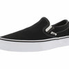 Vans Men's Low-Top, Classic Black, White, 7