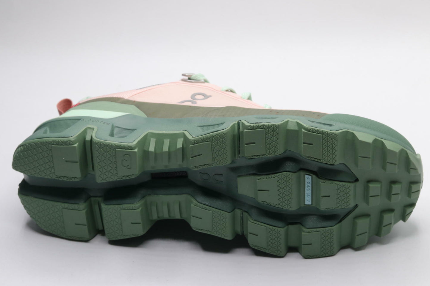 On Women's Cloudwander Waterproof Sneakers, Doe | Ivy, Pink, Green, 10 Medium US